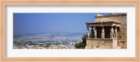 Framed City viewed from a temple, Erechtheion, Acropolis, Athens, Greece
