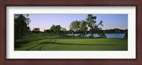 Framed Lake on a golf course, White Deer Run Golf Club, Vernon Hills, Lake County, Illinois, USA