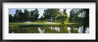 Framed Lake on a golf course, Tantallon Country Club, Fort Washington, Maryland, USA