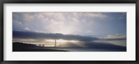 Framed Silhouette of a bridge, Golden Gate Bridge, San Francisco, California, USA