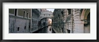 Framed Bridge on a canal, Bridge Of Sighs, Grand Canal, Venice, Italy