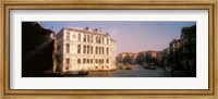 Framed Sun lit buildings, Grand Canal, Venice, Italy