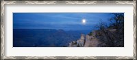 Framed Rock formations at night, Yaki Point, Grand Canyon National Park, Arizona, USA