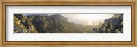 Framed High angle view of a coastline, Camps Bay, Table Mountain, Cape Town, South Africa
