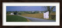 Framed Road through Amish Farms, Pennsylvania