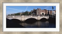 Framed O'Connell Bridge in Republic of Ireland