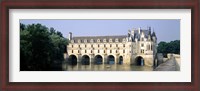 Framed Reflection of a castle in water, Chateau de Chenonceaux, Chenonceaux, Cher River, Loire Valley, France