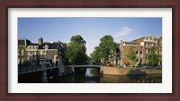 Framed Bridge across a canal, Amsterdam, Netherlands