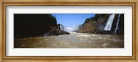 Framed Waterfall in a forest, Iguacu Falls, Argentina