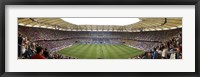 Framed Crowd in a stadium to watch a soccer match, Hamburg, Germany