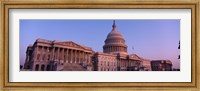 Framed Low angle view of a government building, Capitol Building, Washington DC, USA