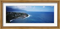 Framed High angle view of an island, Ponta Delgada, Madeira, Portugal