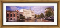 Framed Buildings along a water channel, Amsterdam, Netherlands