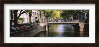 Framed Bridge across a channel, Amsterdam, Netherlands