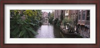 Framed Buildings along a canal, Ghent, Belgium
