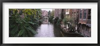 Framed Buildings along a canal, Ghent, Belgium
