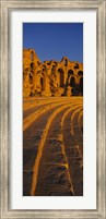 Framed Old ruins of an amphitheater, Roman Theater, El Djem, Mahdia Governorate, Tunisia