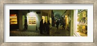 Framed Group of people in a market, Medina, Sousse, Tunisia