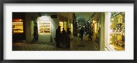 Framed Group of people in a market, Medina, Sousse, Tunisia