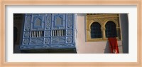 Framed Low angle view of a window of a building, Medina, Kairwan, Tunisia