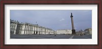 Framed Column in front of a museum, State Hermitage Museum, Winter Palace, Palace Square, St. Petersburg, Russia