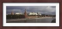Framed Buildings along a river, Grand Kremlin Palace, Moskva River, Moscow, Russia