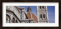 Framed Low angle view of a cathedral, Duomo Santa Maria Del Fiore, Florence, Tuscany, Italy