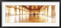 Framed Group of people inside a ballroom, Catherine Palace, Pushkin, St. Petersburg, Russia