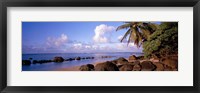 Framed Rocks on the beach, Anini Beach, Kauai, Hawaii, USA