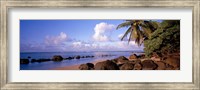 Framed Rocks on the beach, Anini Beach, Kauai, Hawaii, USA