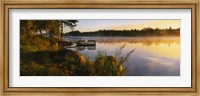 Framed Reflection of sunlight in water, Vuoksi River, Imatra, Finland