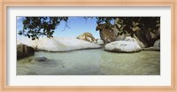 Framed Rocks in water, The Baths, Virgin Gorda, British Virgin Islands