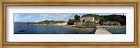 Framed Pier in the sea, Adriatic Sea, Lopud Island, Dubrovnik, Croatia