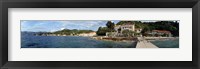 Framed Pier in the sea, Adriatic Sea, Lopud Island, Dubrovnik, Croatia