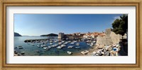 Framed Boats in the sea, Old City, Dubrovnik, Croatia