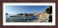 Framed Boats in the sea, Old City, Dubrovnik, Croatia
