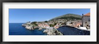 Framed Buildings at the waterfront, Adriatic Sea, Lovrijenac, Dubrovnik, Croatia