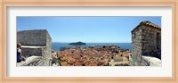 Framed Island in the sea, Adriatic Sea, Lokrum Island, Dubrovnik, Croatia