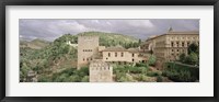 Framed High angle view of a palace viewed from alcazaba, Alhambra, Granada, Granada Province, Andalusia, Spain