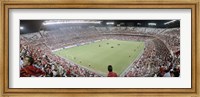 Framed Crowd in a stadium, Sevilla FC, Estadio Ramon Sanchez Pizjuan, Seville, Seville Province, Andalusia, Spain