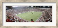 Framed Crowd in a stadium, Sevilla FC, Estadio Ramon Sanchez Pizjuan, Seville, Seville Province, Andalusia, Spain