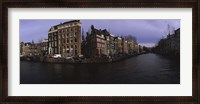 Framed Buildings along a canal, Amsterdam, Netherlands