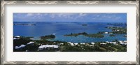 Framed High angle view of buildings at the waterfront, Gibbs Hill Lighthouse, Bermuda
