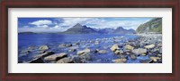 Framed Rocks on the beach, Elgol Beach, Elgol, Cuillin Hills, Isle Of Skye, Scotland