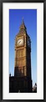 Framed Low angle view of a clock tower, Big Ben, Houses of Parliament, London, England