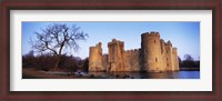 Framed Moat around a castle, Bodiam Castle, East Sussex, England
