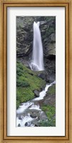 Framed Waterfall in a forest, Sass Grund, Switzerland
