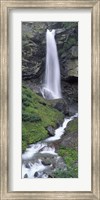 Framed Waterfall in a forest, Sass Grund, Switzerland
