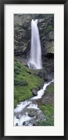 Framed Waterfall in a forest, Sass Grund, Switzerland