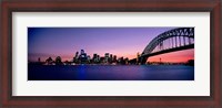 Framed Bridge across the sea, Sydney Opera House, Sydney Harbor Bridge, Milsons Point, Sydney, New South Wales, Australia